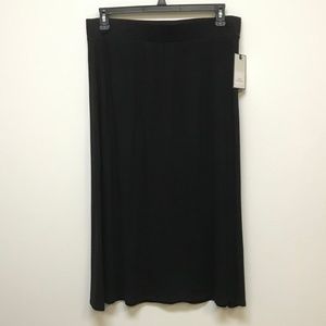 Dana Buchman Black Maxi Skirt with Side Slits